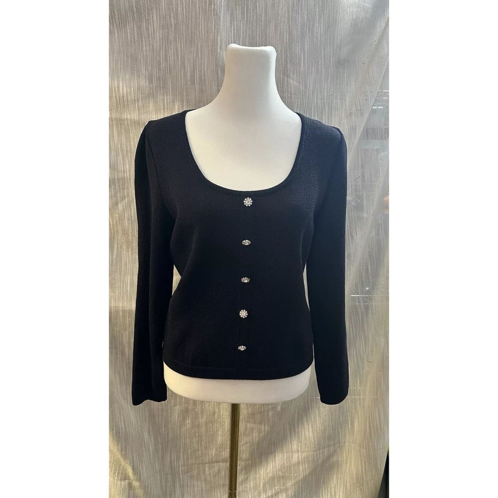 St. John Basic Pullover Santana Knit Size 4 - image 1